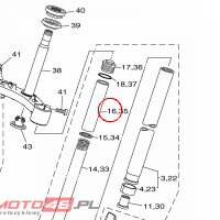 YAMAHA - SPACER nr: 3FW231180000