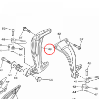 YAMAHA - UCHWYT nr: 2D12742L0000