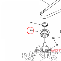 YAMAHA - KOLO ZEBATE nr: 65W115361000