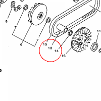 YAMAHA - tulejka nr: 90387168D200