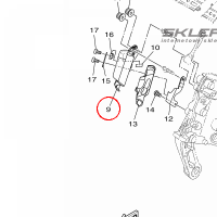 YAMAHA - STAY, SIDE COVER 2 nr: B902174E00P0