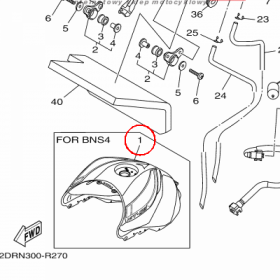 YAMAHA - ZBIORNIK PALIWA nr: 1RC2411000P0