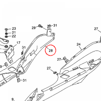 YAMAHA - COVER, FOOTREST nr: 5C2F74230000