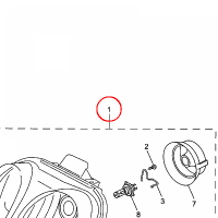 YAMAHA - reflektor nr: 5C2H43102000