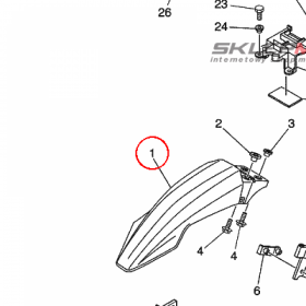 YAMAHA - blotnik nr: 5VKF15111000