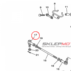 YAMAHA - ZLACZKA nr: 5NDF38450100