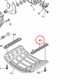 YAMAHA - BRACKET 2 nr: F2XU85720000