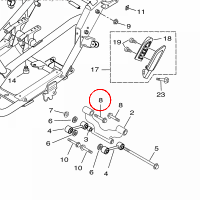 YAMAHA - sruba nr: 9010512X0100