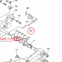 YAMAHA - LINK, SHIFT ROD nr: 6AH441240000