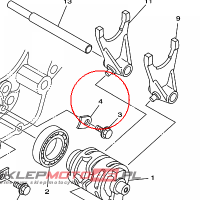 YAMAHA - PLATE, STOPPER 2 nr: 5DH185620000