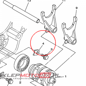 YAMAHA - PLATE, STOPPER 2 nr: 5DH185620000