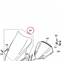 YAMAHA - szyba nr: 5RU283810100