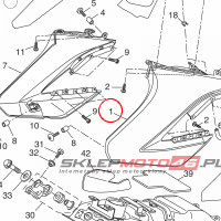 YAMAHA - OSLONA BOCZNA nr: 22BF17311000