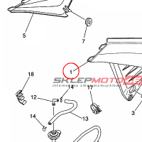 YAMAHA - oslona boczna nr: 10SF17110000