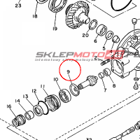 YAMAHA - SHIM, THRUST (0.50T) nr: 1J717537Y050