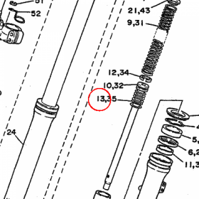 YAMAHA - SPRING, REBOUND nr: 34X231510000