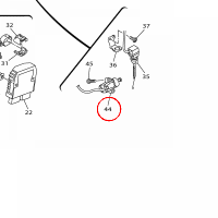 YAMAHA - PRZELACZNIK STOPKI nr: 1MC825660100