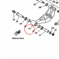 YAMAHA - RAMIE PRZEKAZNIKA nr: 1UY2217A0000