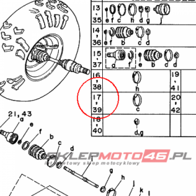 YAMAHA - ZLACZKA nr: 2HR2511H0000