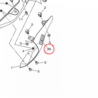 YAMAHA - EMBLEMAT nr: 4B52153E2100