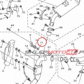 YAMAHA - tulejka nr: 903870800500