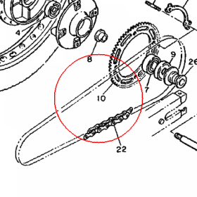 YAMAHA - ZEBATKA ZDAWCZA nr: 2UJ254455000