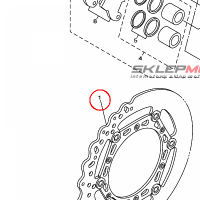 YAMAHA - TARCZA HAM. nr: 5XC2581TG000