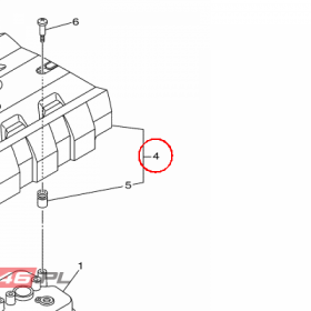 YAMAHA - COVER ASSY 1 nr: 6S5E110M0100