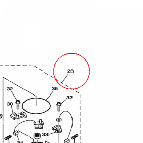 YAMAHA - MOTOR ASSY nr: 68V438800400