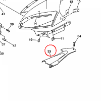 YAMAHA - PANEL WEW. OWIEWKI nr: 2C02837L0000