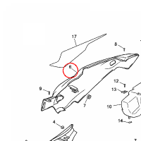 YAMAHA - OSLONA BOCZNA nr: 5WXF174100P7