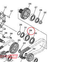 YAMAHA - lozysko nr: 933060080400