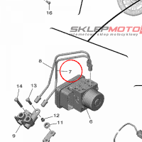 YAMAHA - PIPE, BRAKE nr: B3L258710000