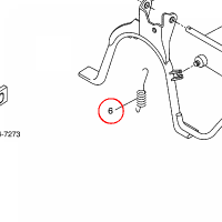 YAMAHA - sprezyna nr: 9050635X0000