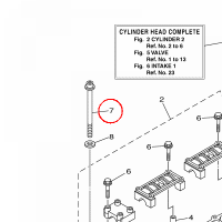 YAMAHA - BOLT nr: 6S5122280100