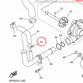 YAMAHA - SPREZ. ZACISKOWA nr: 90467200A000