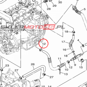 YAMAHA - SPREZ. ZACISKOWA nr: 90467160A000