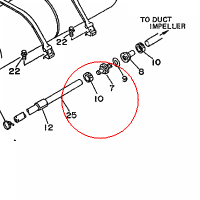 YAMAHA - NYLON CLIP 1 nr: 90601118UF00