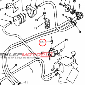 YAMAHA - ZATRZASK nr: 90267489U600