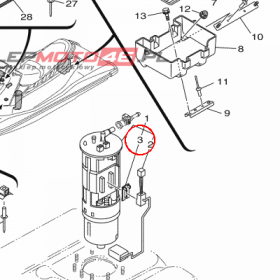 YAMAHA - PODKLADKA GUMOWA nr: 60E825560000