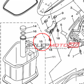 YAMAHA - ZATRZASK nr: 90267489UP00