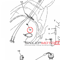 YAMAHA - NUT, FLANGE nr: 9572R0530000