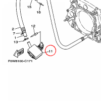 YAMAHA - STRAINER, BILGE nr: F1BU761D0200