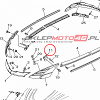 YAMAHA - BRACKET nr: F1WU49490000