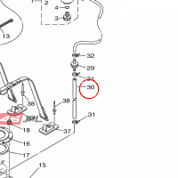 YAMAHA - HOSE, AIR VENT 3 nr: F2HU785H0000