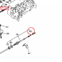 YAMAHA - BALL JOINT ASSY nr: F1B614600000