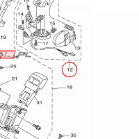 YAMAHA - SWITCH BOX ASSY nr: F1S683100100