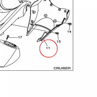 YAMAHA - PAD, STEERING 2 nr: F1SU143E0000