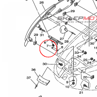 YAMAHA - SRUBA nr: 90119069UJ00