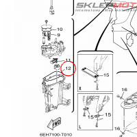 YAMAHA - GASKET, FLOAT CHAMBER nr: 6CB149840000